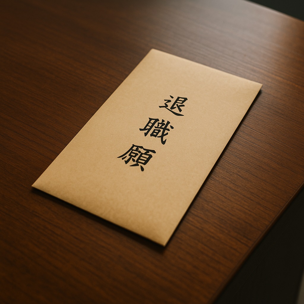 退職願の入った茶封筒