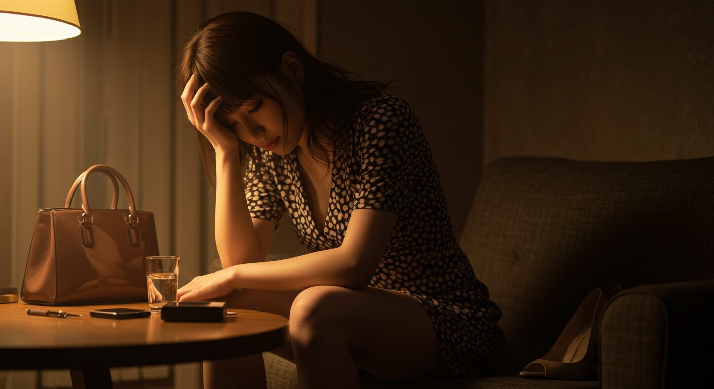 ストレスを感じている女性